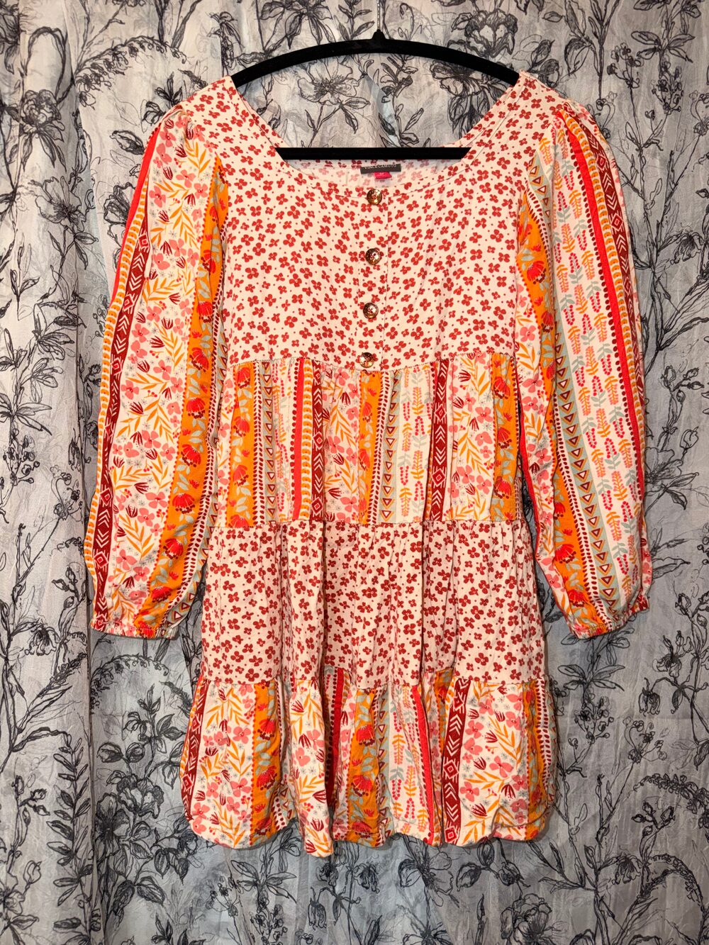 Vince Camuto Girls Patchwork Dress